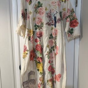 Magnolia Pearl Cream Floral Dress
